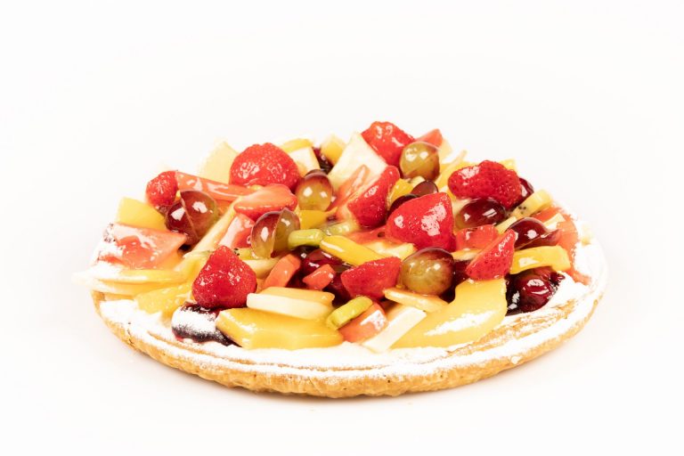 Fruitvlaai bladerdeeg gemengd fruit